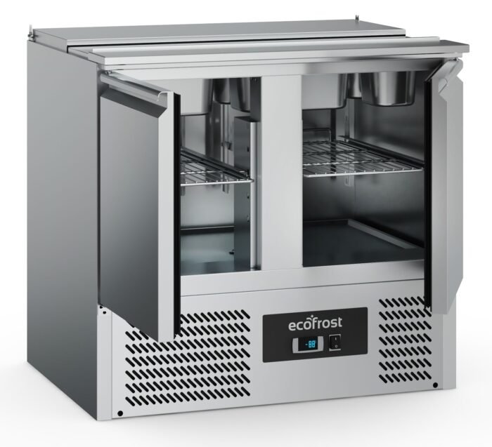 Ecofrost 2 Door Refrigerated Saladette 6x1/3GN Containers 7950.5190