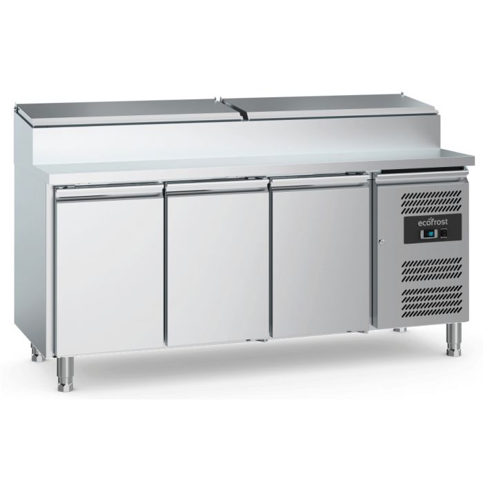 Ecofrost 3 Door Refrigerated Saladette 8x1/3GN Containers 7950.5195