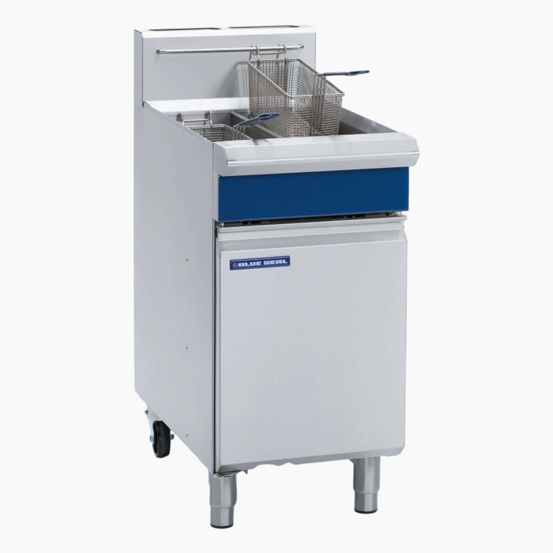 Blue Seal Twin Tank Twin Basket Free Standing Gas Fryer GT46