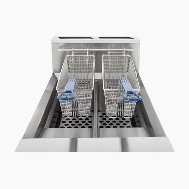 Blue Seal Twin Tank Twin Basket Free Standing Gas Fryer GT46