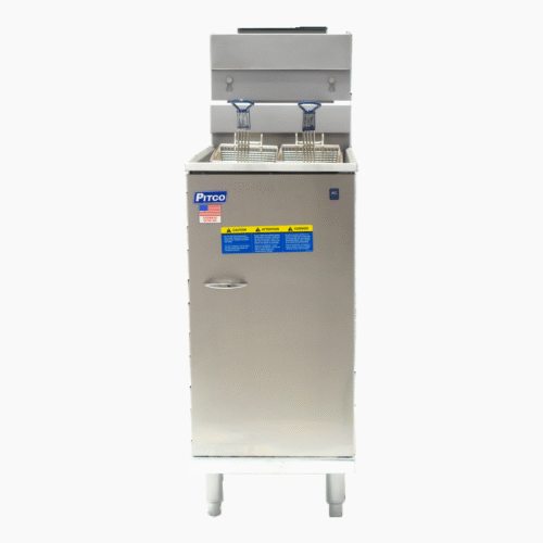 Pitco Single Tank Twin Basket Free Standing Gas Fryer CE-35C