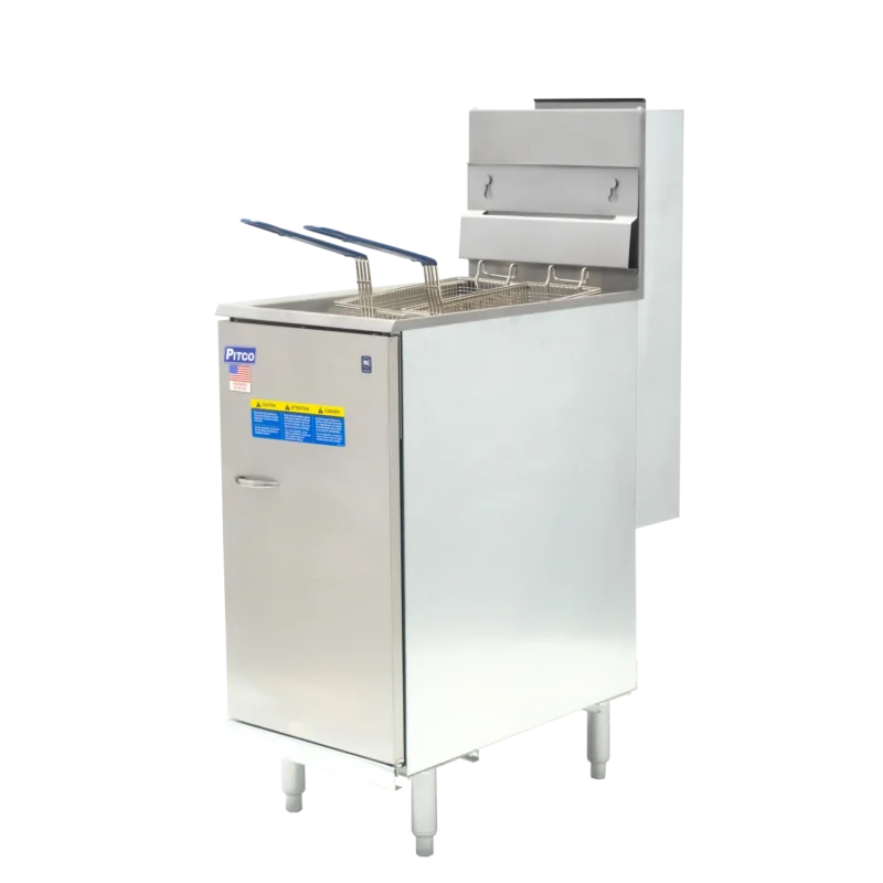 Pitco Single Tank Twin Basket Free Standing Gas Fryer CE-35C