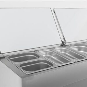 Combisteel 2 Door Refrigerated Saladette 6×1/3GN Containers 7950.0102