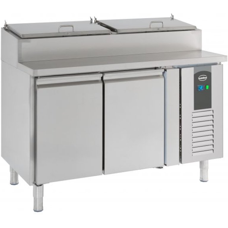 Combisteel 2 Door Refrigerated Saladette 6×1/3GN Containers 7950.0102