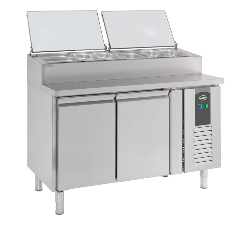 Combisteel 2 Door Refrigerated Saladette 6×1/3GN Containers 7950.0102