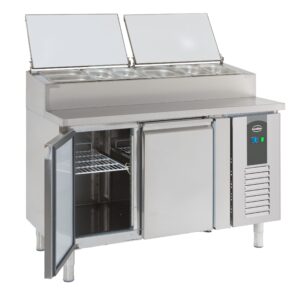 Combisteel 2 Door Refrigerated Saladette 6×1/3GN Containers 7950.0102