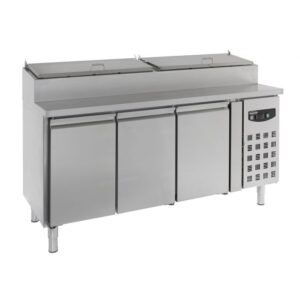 Combisteel 3 Door Refrigerated Saladette 8×1/3GN Containers 7950.0104