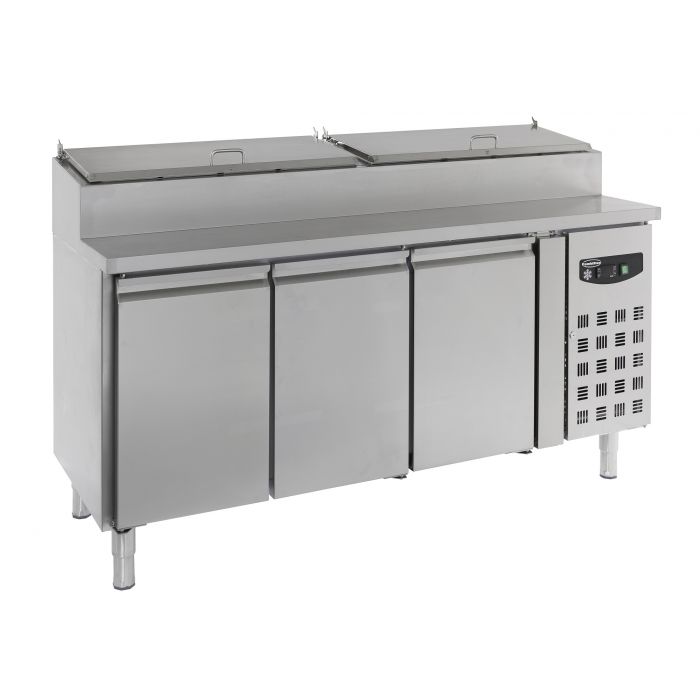 Combisteel 3 Door Refrigerated Saladette 8×1/3GN Containers 7950.0104