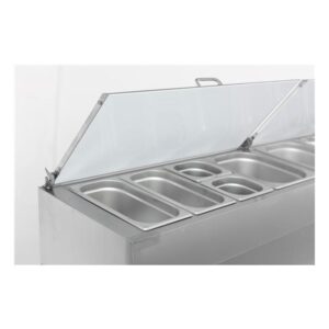 Combisteel 3 Door Refrigerated Saladette 8×1/3GN Containers 7950.0104