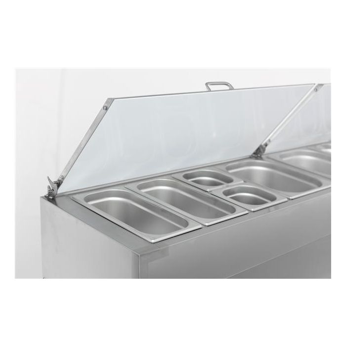 Combisteel 3 Door Refrigerated Saladette 8×1/3GN Containers 7950.0104
