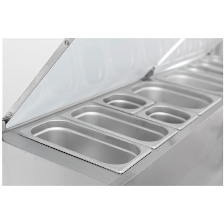 Combisteel 3 Door Refrigerated Saladette 8×1/3GN Containers 7950.0104