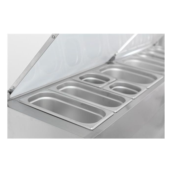 Combisteel 3 Door Refrigerated Saladette 8×1/3GN Containers 7950.0104