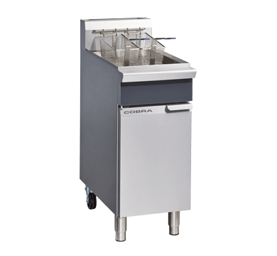 Blue Seal Cobra Single Tank Twin Basket Freestanding Gas Fryer - CF2
