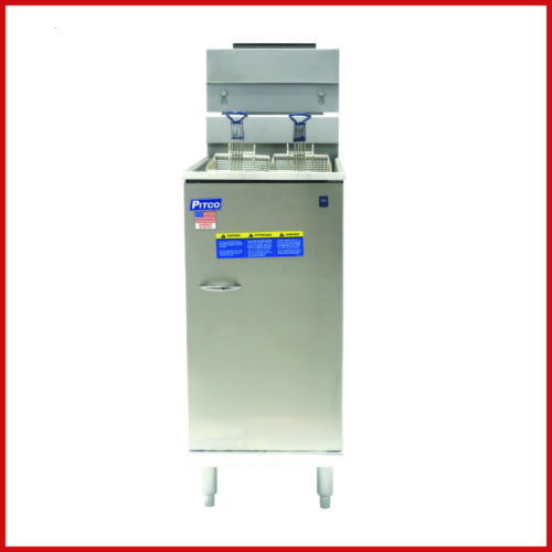 Pitco Single Tank Twin Basket Free Standing Gas Fryer CE-35C