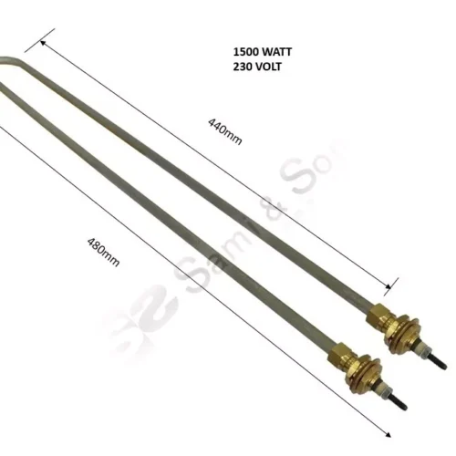 UNIVERSAL U SHAPED HEATING ELEMENT 1500W/230V 480mm