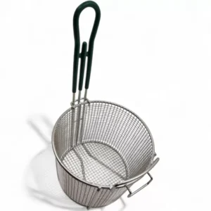 Round Breading Table Basket Green handle