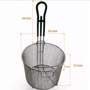 Round Breading Table Basket Green handle