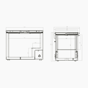 Combisteel Chest Freezer - 305L | Stainless Steel Lid