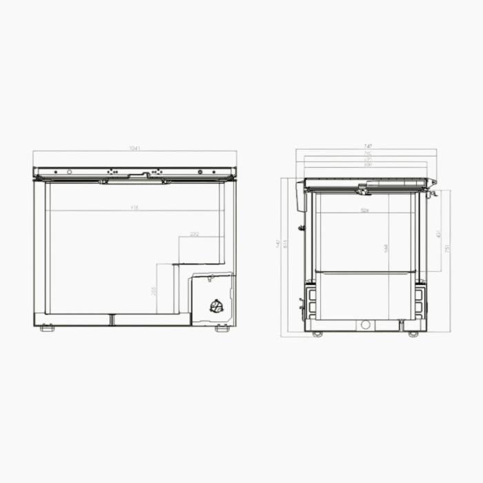 Combisteel Chest Freezer - 305L | Stainless Steel Lid