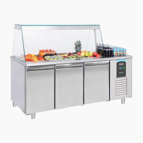 Combisteel Saladette – 3 Doors | 4x GN 1/1