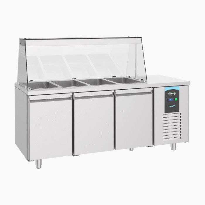 Combisteel Saladette – 3 Doors | 4x GN 1/1