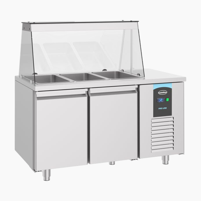 Combisteel Saladette – 2 Doors | 3x GN 1/1