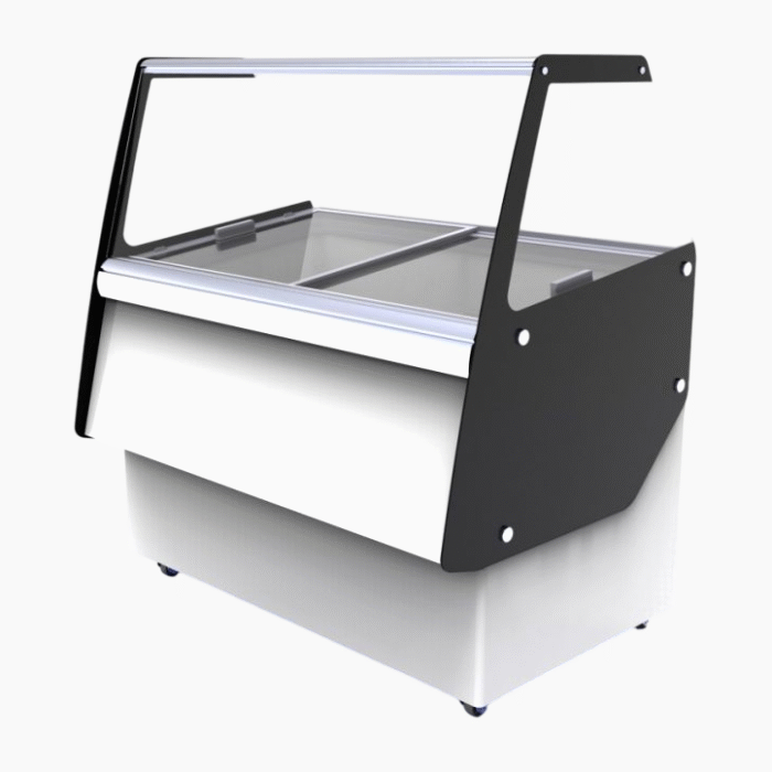 Ice Cream Display | glass with sliding doors