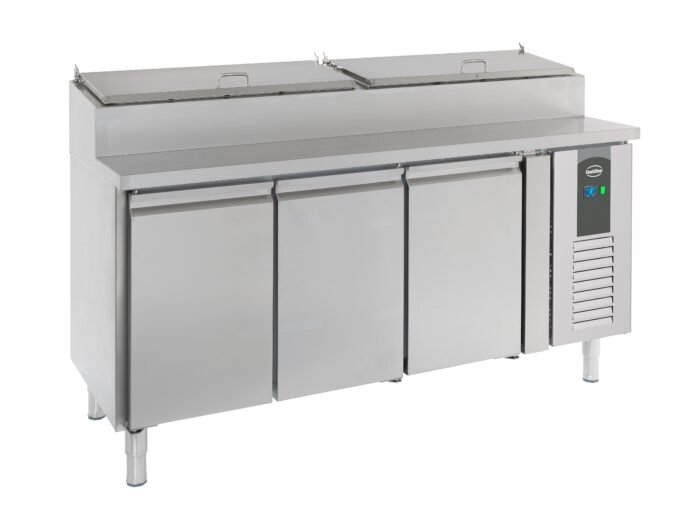 Combisteel Saladette 3‑Door | 8×1/3 GN Containers