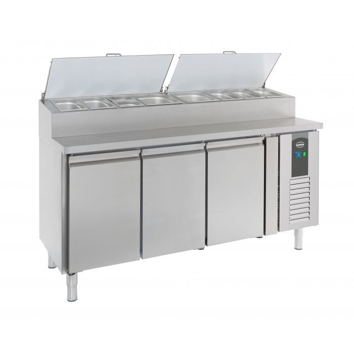Combisteel Saladette 3‑Door | 8×1/3 GN Containers