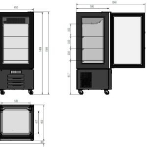 Refrigerated Dessert Show Display | 1500
