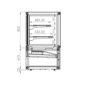 Combisteel Cold Display | 300L
