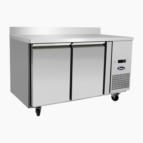 Atosa EPF3462HDSB 2 Door Freezer Table and Splash Back