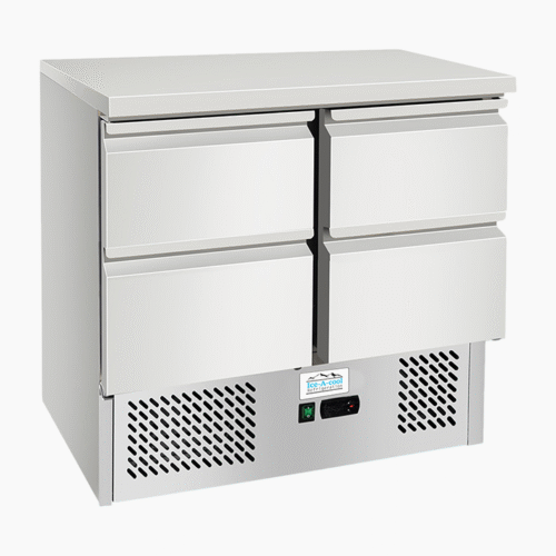 Atosa Ice-A-Cool ICE3820GR 2 Door 4 Drawers Counter Refrigerator 300 Litres
