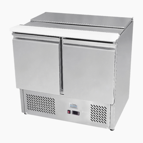 Atosa Ice-A-Cool ICE3800GR 2 Door Refrigerated Saladette Prep Counter 300 Litres