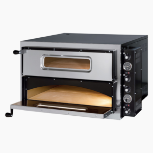 Italian Electric Pizza Oven Thermometer 2 chambers Capacity 4+4 pizzas at 13" | XTS BASIC44