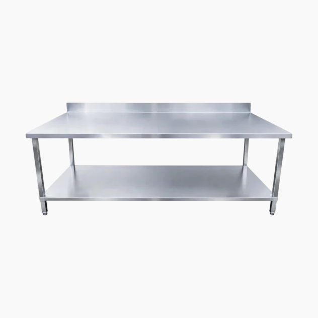 2026_03_30_12_59_07_970 Stainless Steel Table (304) With Splashback Commercial 2000mm