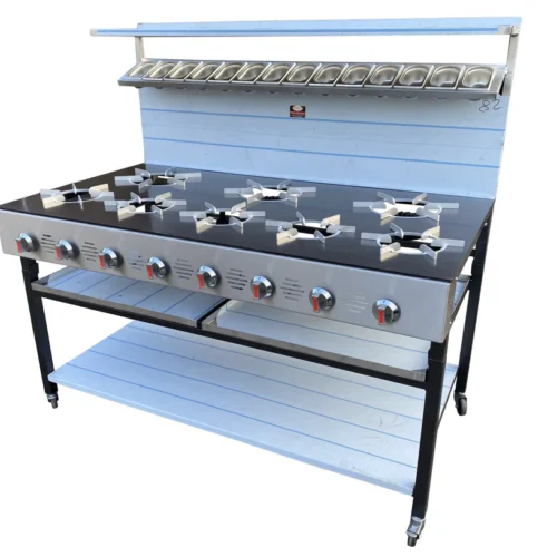 8 Burner Commercial Gas Cooker