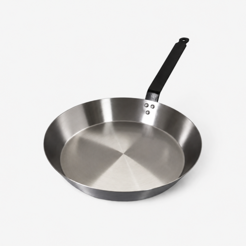 30cm 12" Black Iron Steel Smokey Hill Skillet Frying Pan Commercial